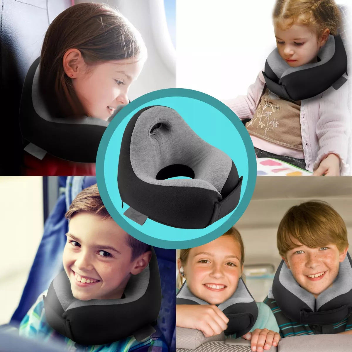 Kelioninė pagalvė vaikams Medi Sleep, kaklo pagalvė automobiliui, „Memory“ puta