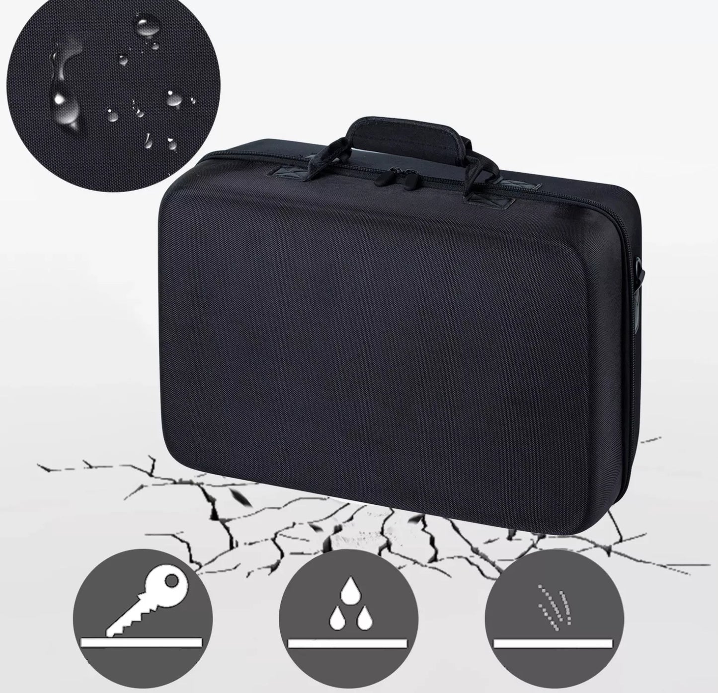 Kelioninis dėklas-lagaminas, sustiprintas dėklas, skirtas PS5 Slim / PS5 D-Chassis ir pulteliams