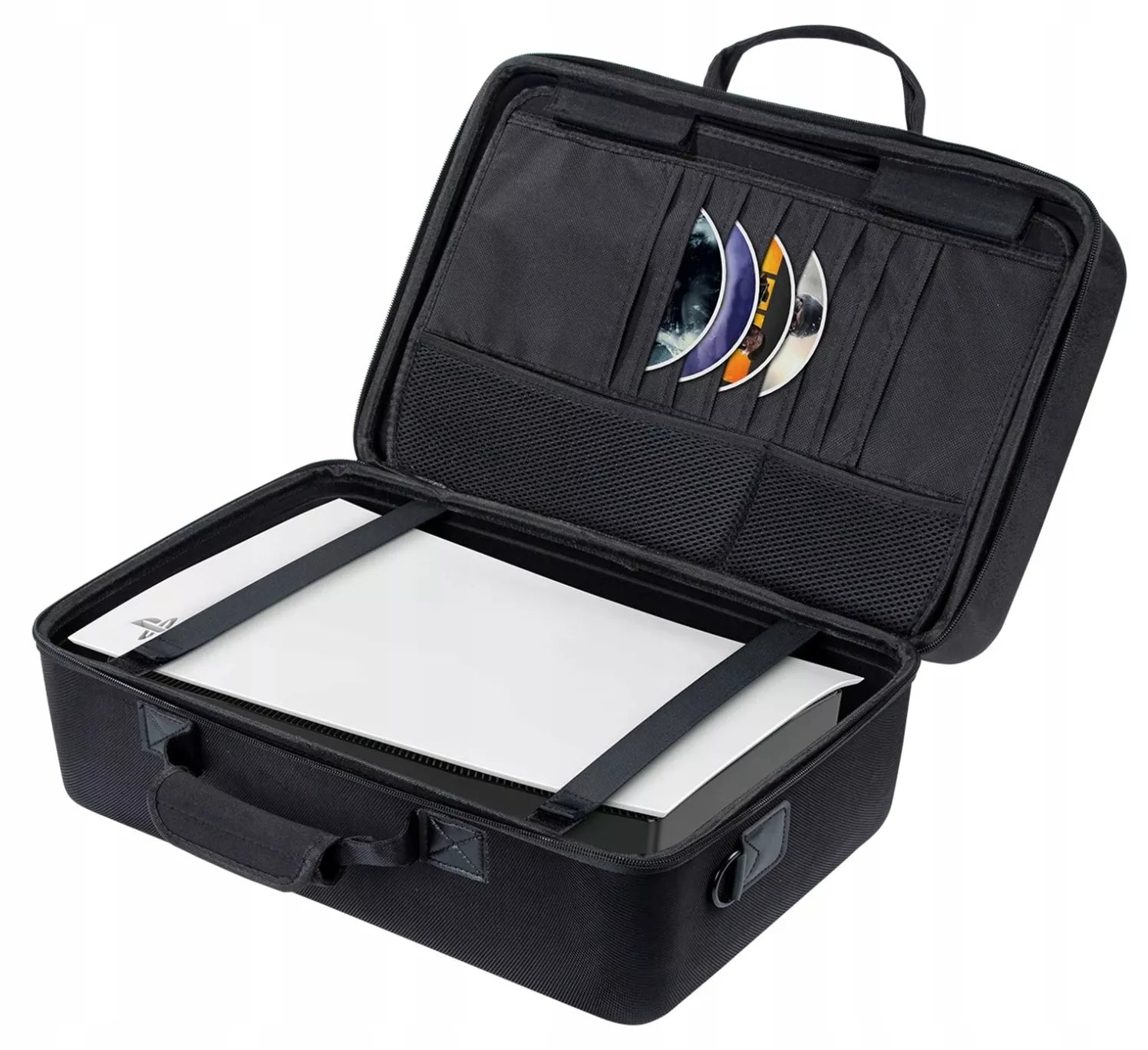 Kelioninis dėklas-lagaminas, sustiprintas dėklas, skirtas PS5 Slim / PS5 D-Chassis ir pulteliams