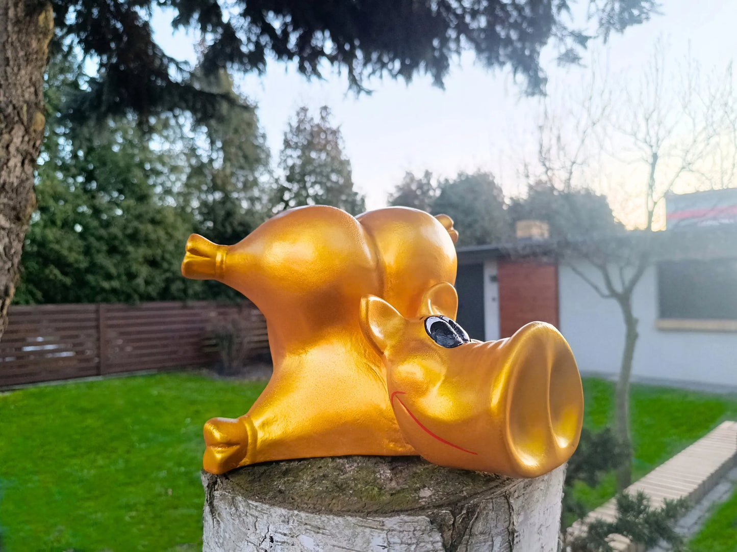 Keraminė taupyklė Juliette Świnka Peppa, geltona, 16 cm