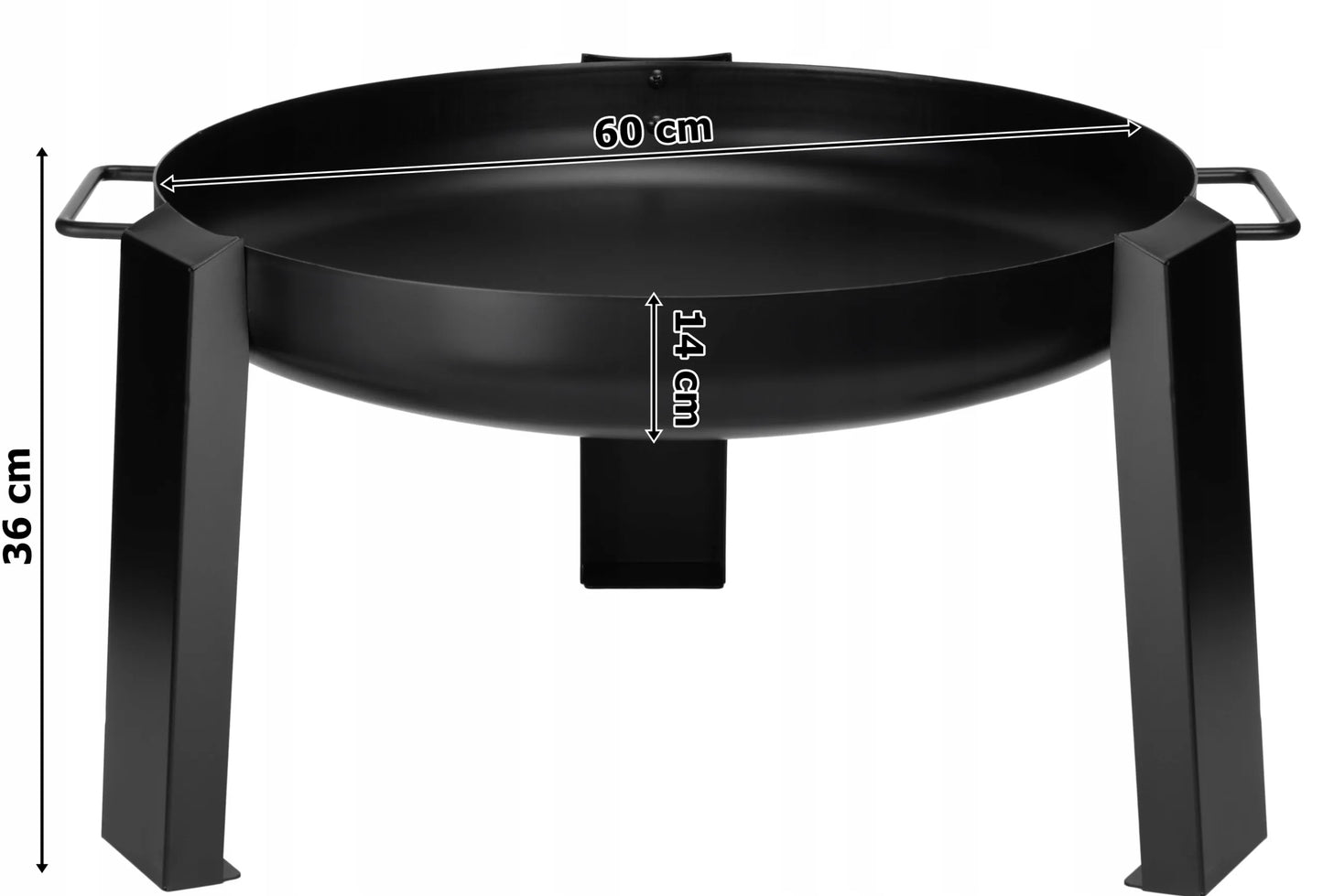 Ketaus ir plieno laužavietė 60 cm HOGAR