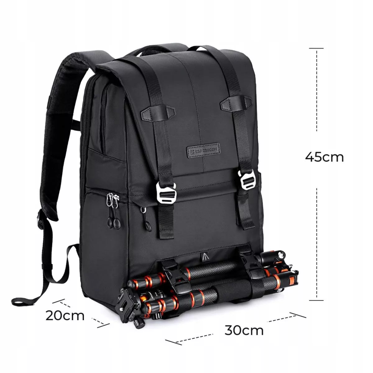 K&F Concept Beta V6 20L fotokuprinė fotoaparatui, nešiojamam kompiuteriui ir dronui, vandeniui atspari