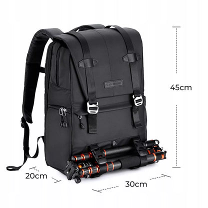 K&F Concept Beta V6 20L fotokuprinė fotoaparatui, nešiojamam kompiuteriui ir dronui, vandeniui atspari