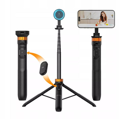K&F CONCEPT FOTOGRAFINIS TRIKOJIS MONOPODAS 162cm KROTIKLIUI + NUOTOLINIO VALDYMO PULTELIS