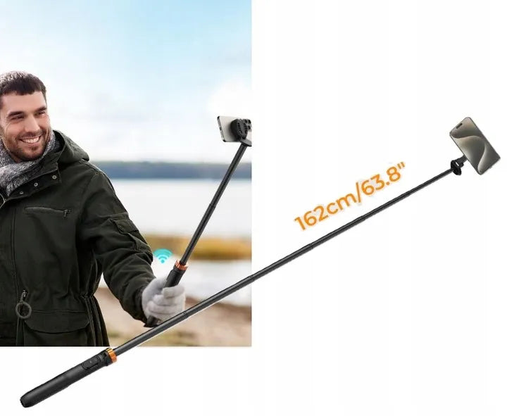 K&F CONCEPT FOTOGRAFINIS TRIKOJIS MONOPODAS 162cm KROTIKLIUI + NUOTOLINIO VALDYMO PULTELIS