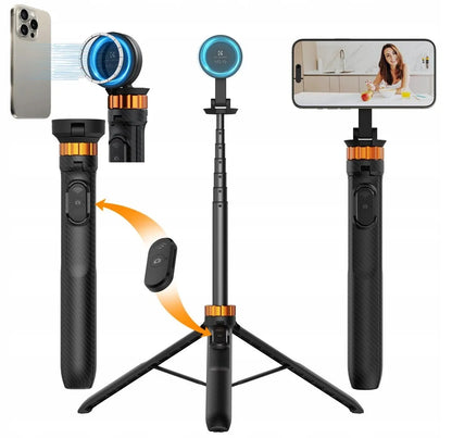 K&F CONCEPT FOTOGRAFINIS TRIKOJIS MONOPODAS 162cm KROTIKLIUI + NUOTOLINIO VALDYMO PULTELIS