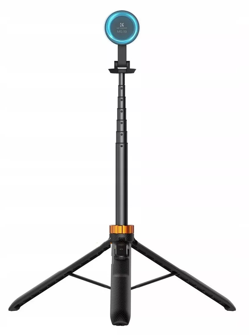 K&F CONCEPT FOTOGRAFINIS TRIKOJIS MONOPODAS 162cm KROTIKLIUI + NUOTOLINIO VALDYMO PULTELIS