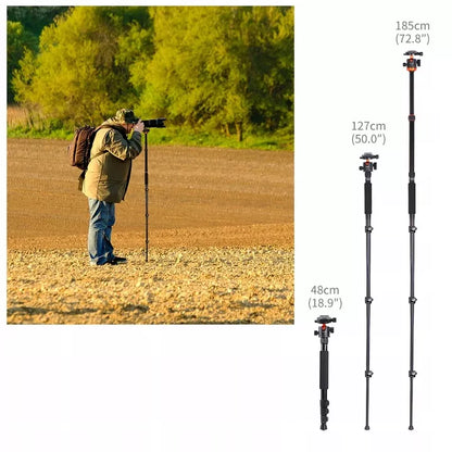 K&F Concept trikojis monopodas 177cm su K254A3 galvute