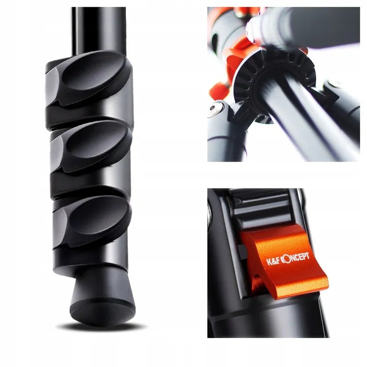 K&F Concept trikojis monopodas 177cm su K254A3 galvute