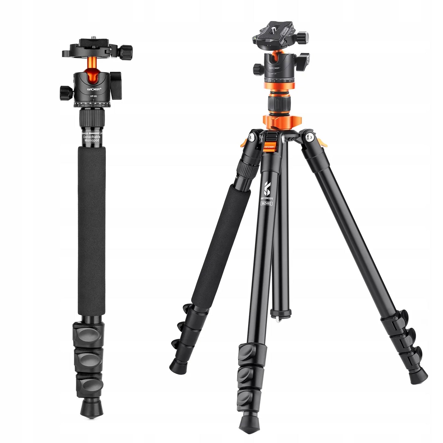 K&F Concept trikojis monopodas 177cm su K254A3 galvute