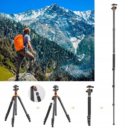 K&F Concept trikojis monopodas 177cm su K254A3 galvute