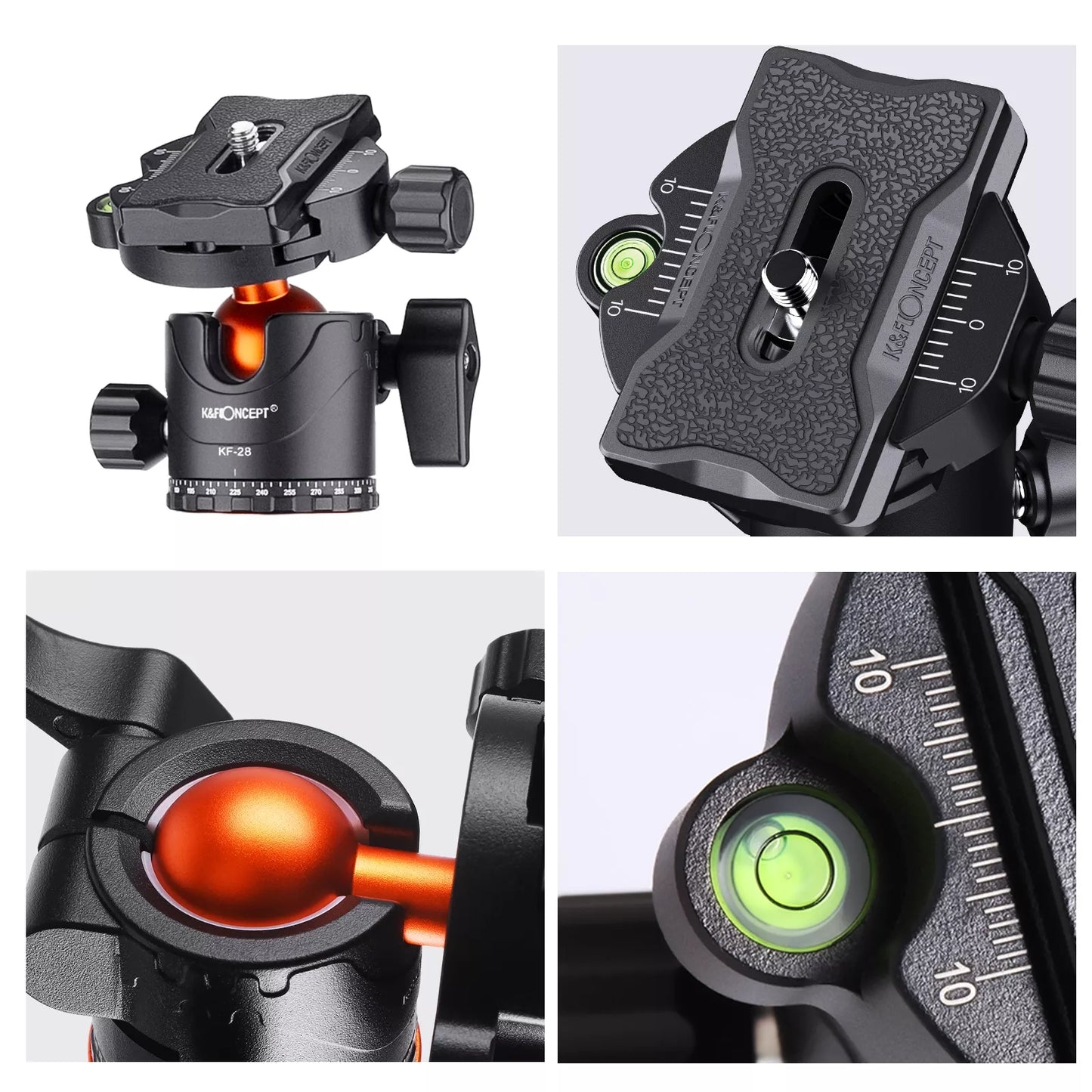 K&F Concept trikojis monopodas 177cm su K254A3 galvute