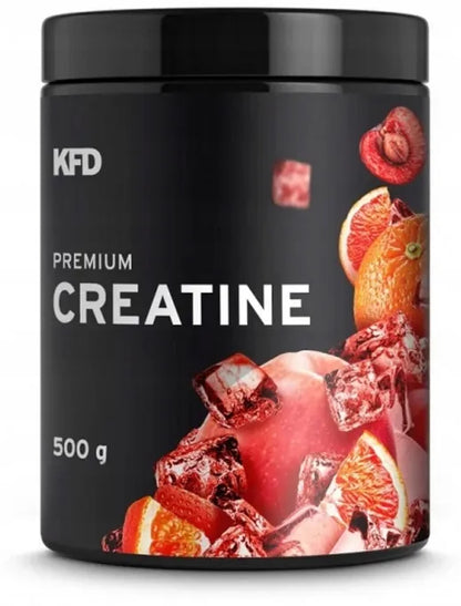 KFD kreatino monohidratas „Premium Creatine“, oranžados skonio, 500 g