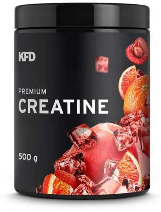 KFD kreatino monohidratas „Premium Creatine“, oranžados skonio, 500 g
