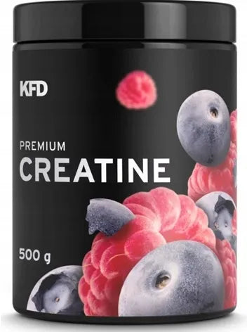 KFD Premium Creatine kreatino monohidratas, malinų ir mėlynių skonio, 500 g
