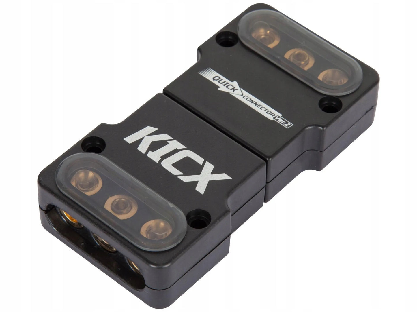 KICX Quick Connector v2 - Stiprintuvo, žemų dažnių garsiakalbio ir įkroviklio maitinimo jungtis