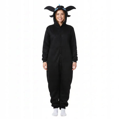 Kigurumi pižama „Szczerbatek“, mėlyna, XL, 175–185 cm