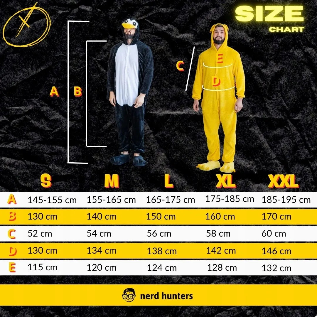 Kigurumi pižama „Szczerbatek“, mėlyna, XL, 175–185 cm
