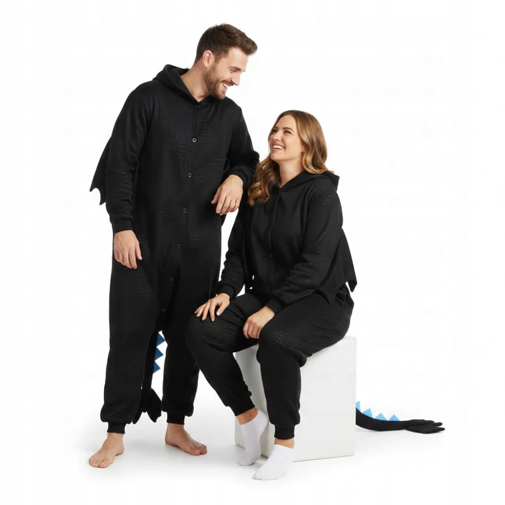 Kigurumi pižama „Szczerbatek“, mėlyna, XL, 175–185 cm