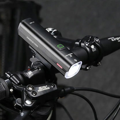 KINGSEVEN L3-1000 LED dviračio priekinis žibintas 1000lm 5 režimai 4800mAh + galinis žibintas