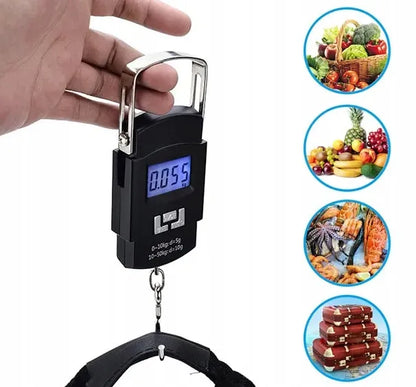 Kišeninės elektroninės bagažo svarstyklės BLOW LS102, LCD, 50kg, su baterijomis