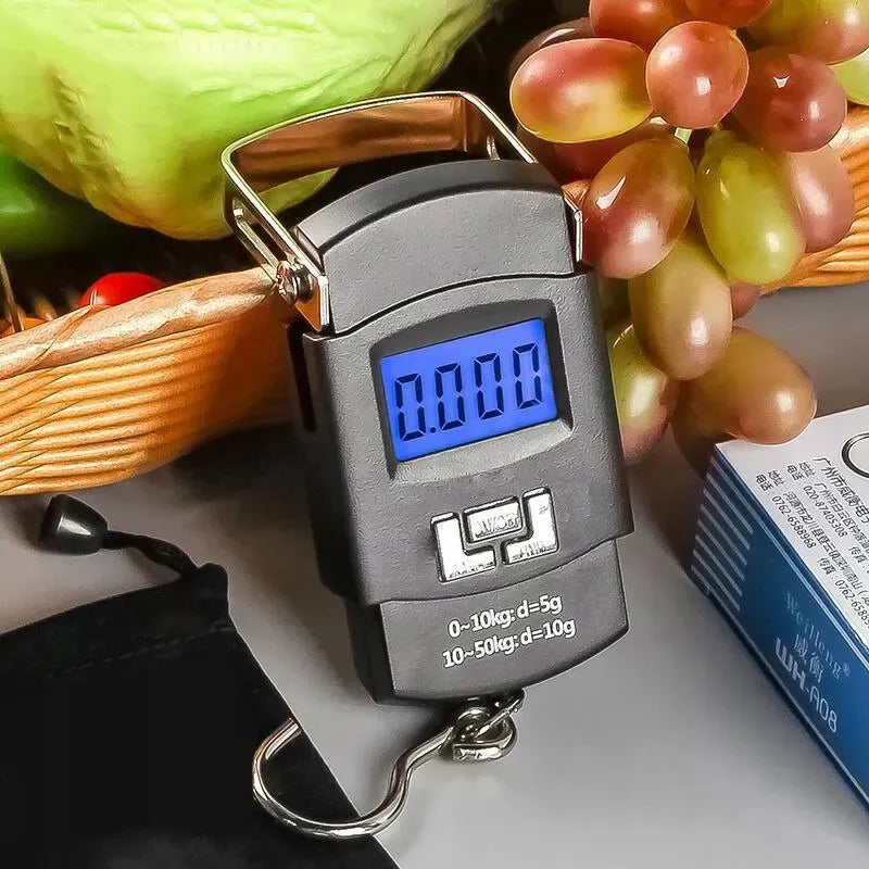 Kišeninės elektroninės bagažo svarstyklės BLOW LS102, LCD, 50kg, su baterijomis