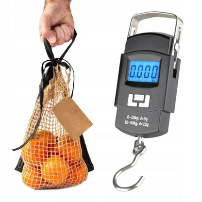 Kišeninės elektroninės bagažo svarstyklės BLOW LS102, LCD, 50kg, su baterijomis