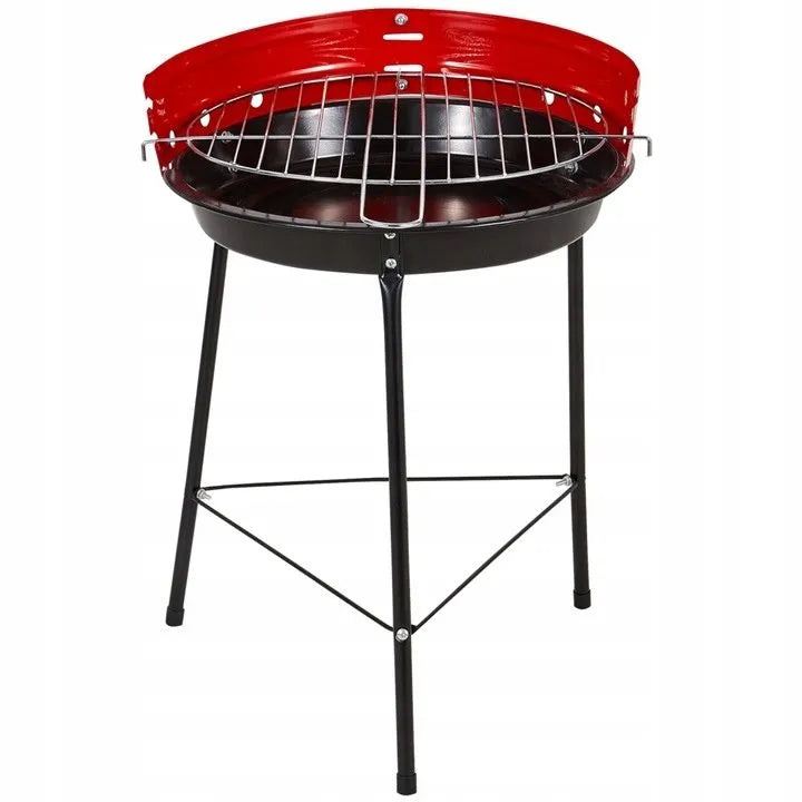 Klasikinis apvalus anglies sodo grilis 35 cm BBQ grotelės tvirtas