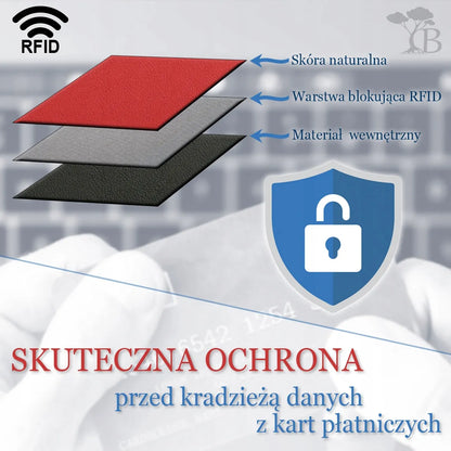 Klasikinis didelis horizontalus vyriškas odinis piniginės Beltimore juodas natūrali oda