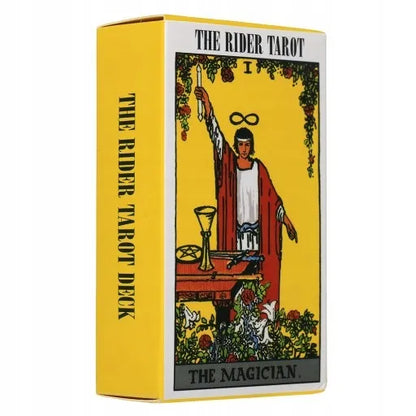 Klasikinių taro kortų rinkinys THE RIDER TAROT 78 vnt. kortų būrimas