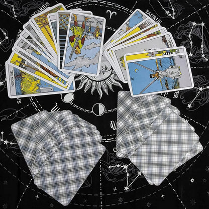 Klasikinių taro kortų rinkinys THE RIDER TAROT 78 vnt. kortų būrimas