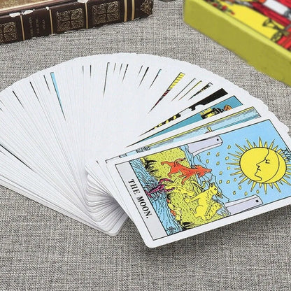 Klasikinių taro kortų rinkinys THE RIDER TAROT 78 vnt. kortų būrimas