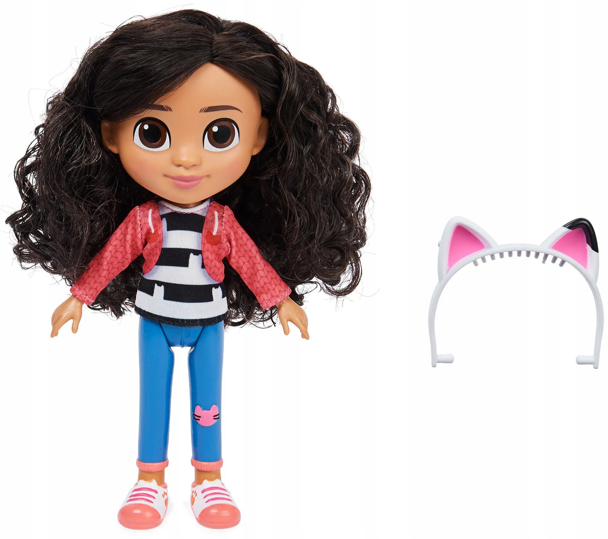 „Koci Domek Gabi“ didelė Gabby lėlė-figūrėlė su katės ausyčių lankeliu, 20 cm