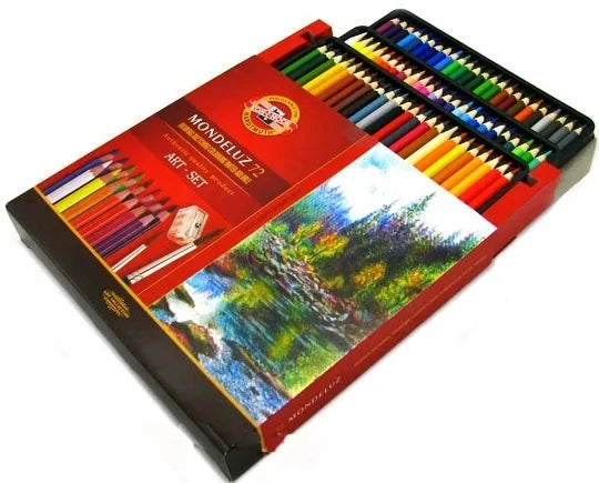 „Koh-I-Noor Mondeluz“ akvareliniai pieštukai, 72 spalvos, 3714