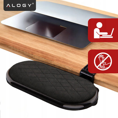 Kompiuterio alkūnės atrama Alogy ErgoElbow™ stalo prailgintuvas juoda
