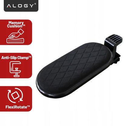 Kompiuterio alkūnės atrama Alogy ErgoElbow™ stalo prailgintuvas juoda