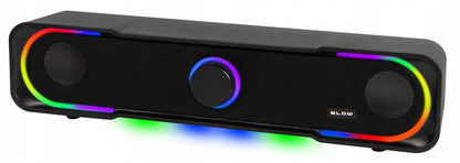 Kompiuterio garso kolonėlės 2.0 garsiakalbiai AUX USB LED