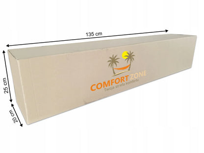KOMPLEKTAS STOVAS + HAMAKAS 2 ASM. BOHO PILKAS nešiojamas komplektas COMFORT ZONE 200 KG
