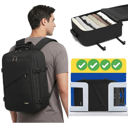 Kono kuprinė kelionei lėktuvu, rankinis bagažas 40x30x20 Ryanair WizzAir Expander