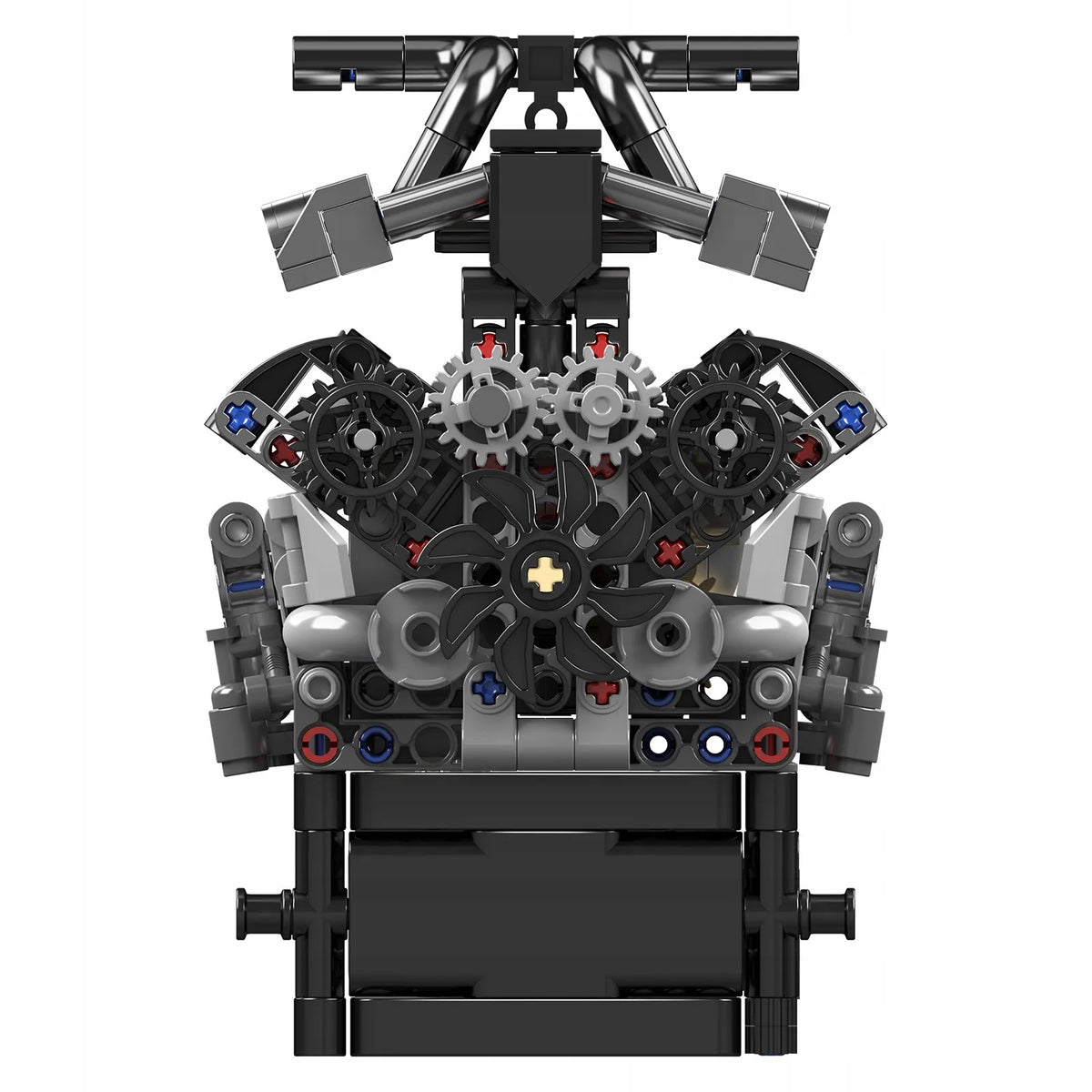 Konstrukcinis konstruktorius „Mould King 10205“, 733 detalės, „Rolls-Royce“ V12 variklis