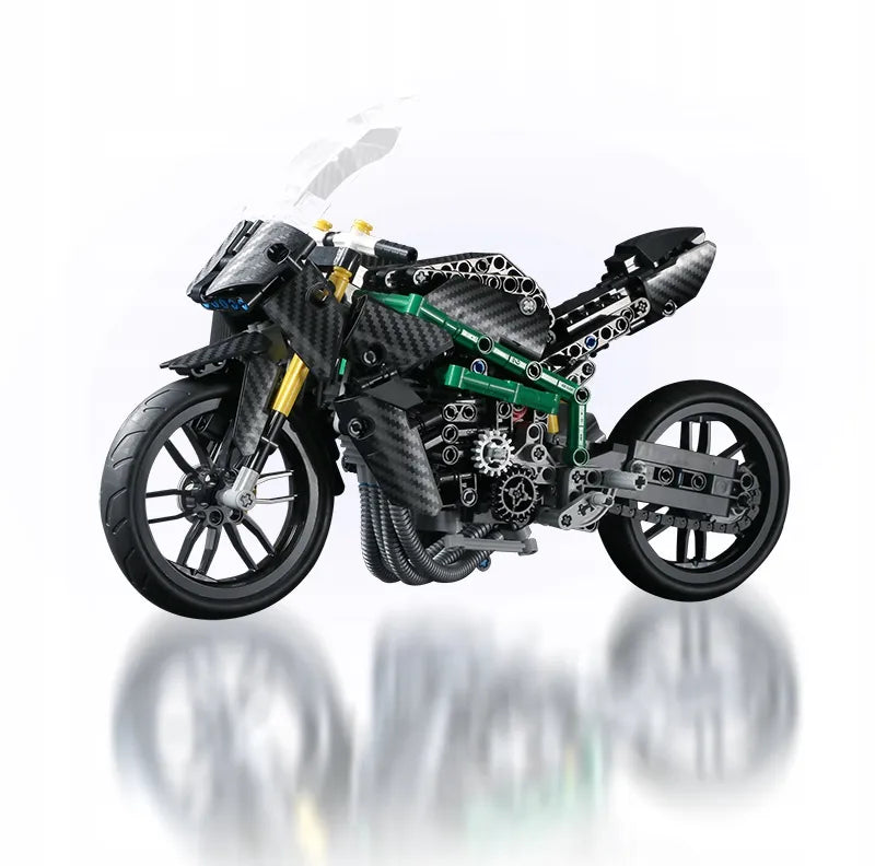 Konstruktoriaus rinkinys „Mould King 23002“ – motociklas Kawasaki H2R, 639 det.