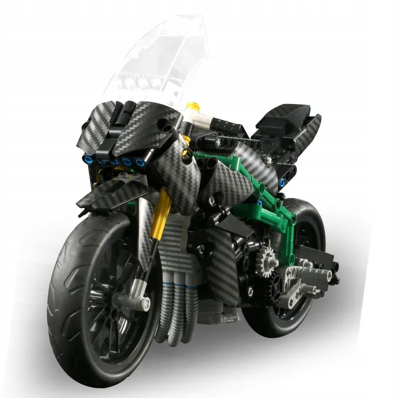 Konstruktoriaus rinkinys „Mould King 23002“ – motociklas Kawasaki H2R, 639 det.