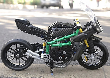 Konstruktoriaus rinkinys „Mould King 23002“ – motociklas Kawasaki H2R, 639 det.