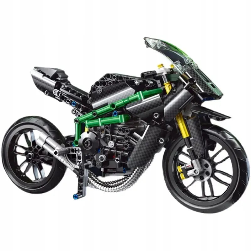 Konstruktoriaus rinkinys „Mould King 23002“ – motociklas Kawasaki H2R, 639 det.