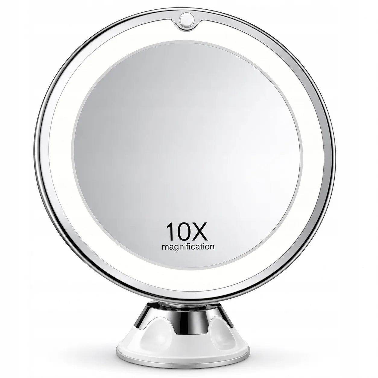 Kosmetinis LED veidrodis su 10X didinimu ir apšvietimu
