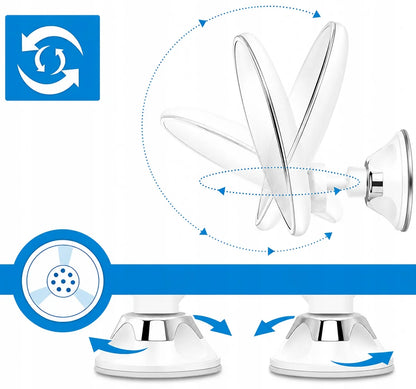 Kosmetinis LED veidrodis su 10X didinimu ir apšvietimu
