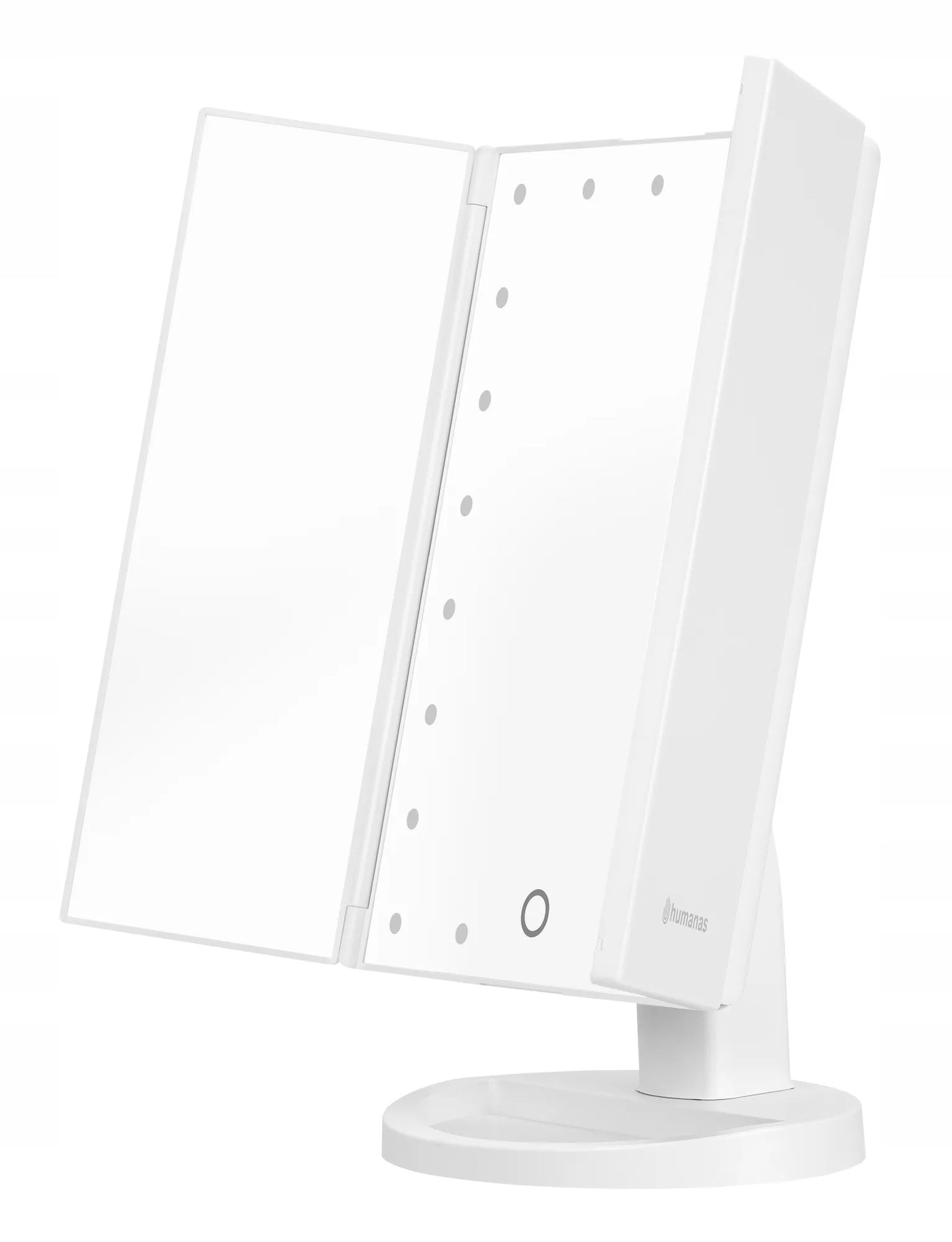 Kosmetinis veidrodis Humanas HS-ML04 su LED apšvietimu – baltas