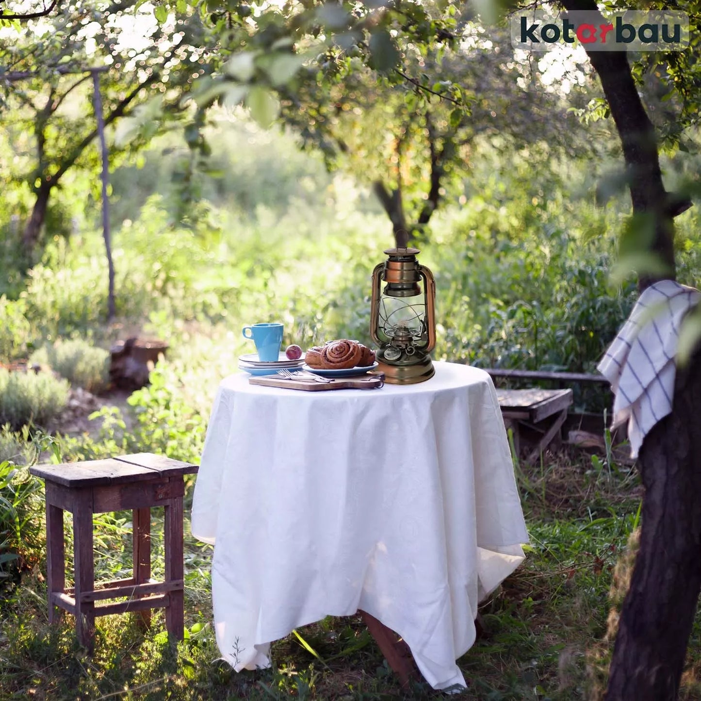 Kotarbau retro vintažinis žibalinės lempos stiliaus dekoratyvinis žibintas su rankena + aliejus