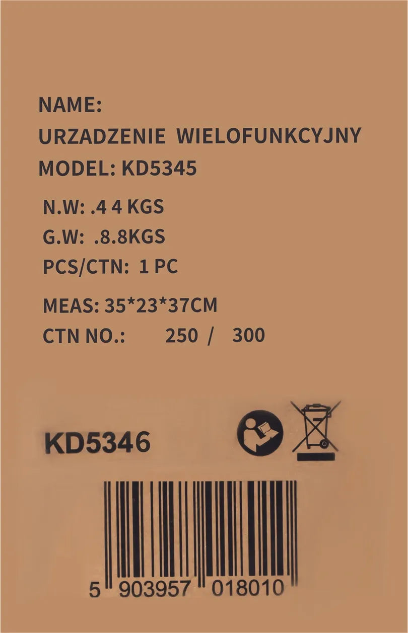 Kraft&Dele KD5346 4 viename automobilinis paleidimo įrenginys, 1200/600 A, 22 Ah, 12 V, su LED apšvietimu ir kompresoriumi