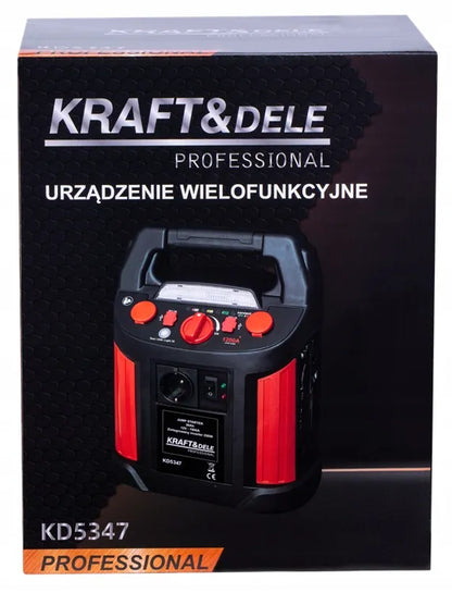 Kraft&Dele KD5347 užvedimo įrenginys, 12 V, 26 Ah, 1200/700 A, su inverteriu